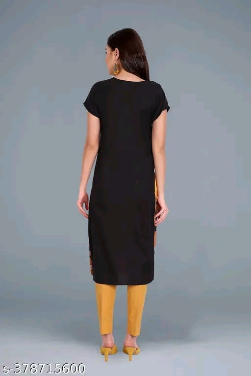 Women's Crepe Printed Straight Kurti wear like Festive wear, Office Wear, wedding Wear,Casual Wear, Party Wear, Daily Wear, Winter wear, Summer wear, monsoon wear Kurti combo Kurti of 6 kurta and kurti set
