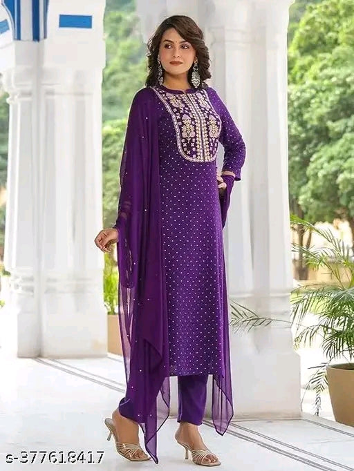 Women Fashion Trending Pure Cotton Straight Kurta