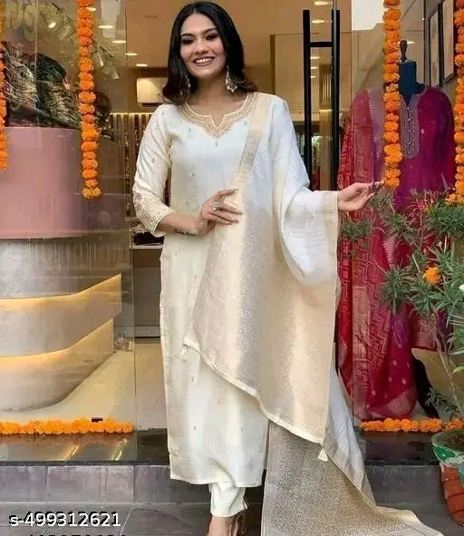 wedding kurta set women heavy kurta set chanderi silk kurti set