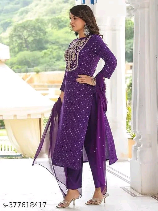 Women Fashion Trending Pure Cotton Straight Kurta
