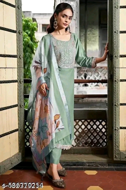 NEW STYLISH WOMEN PISTA KURTI SET