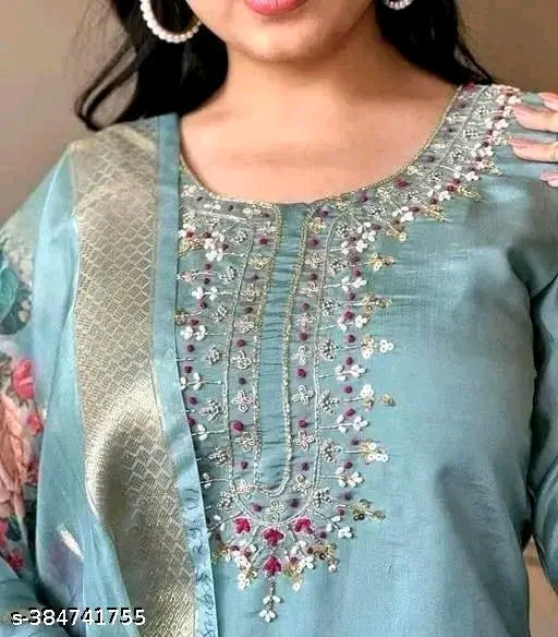 Fancy Kurti Set With Dupatta and Pant