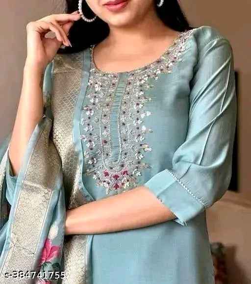Fancy Kurti Set With Dupatta and Pant