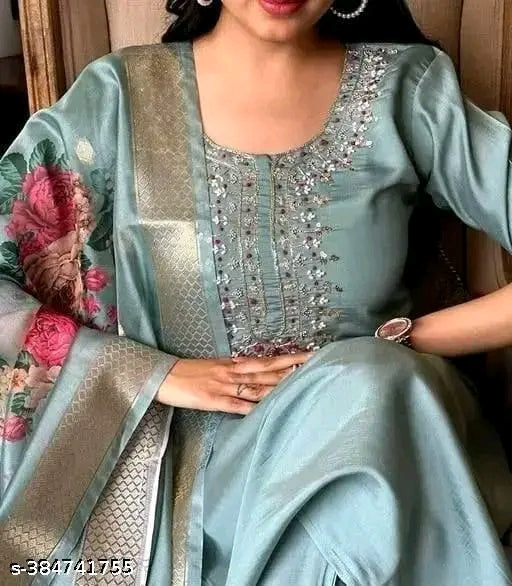 Fancy Kurti Set With Dupatta and Pant
