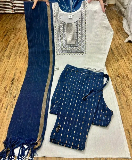 White Embroidery set