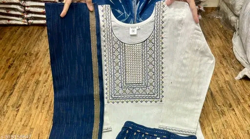 White Embroidery set
