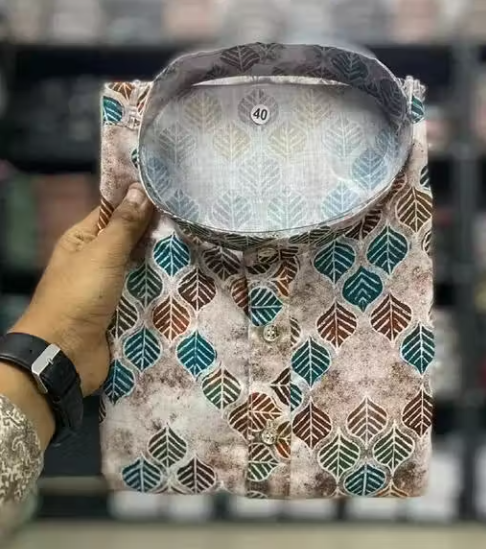 printed kurta for men
