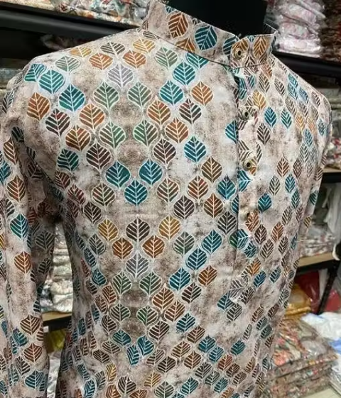 printed kurta for men