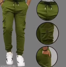 Pockets Mens Cargo Track Pants CARGO FOR MAN BOTTOMWEAR