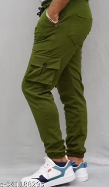 Pockets Mens Cargo Track Pants CARGO FOR MAN BOTTOMWEAR
