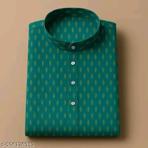 Men Printed Cotton Blend Kurta