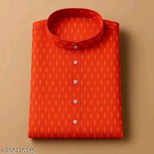 Men Printed Cotton Blend Kurta