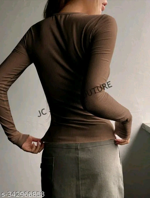 Trendy full sleeves top for women