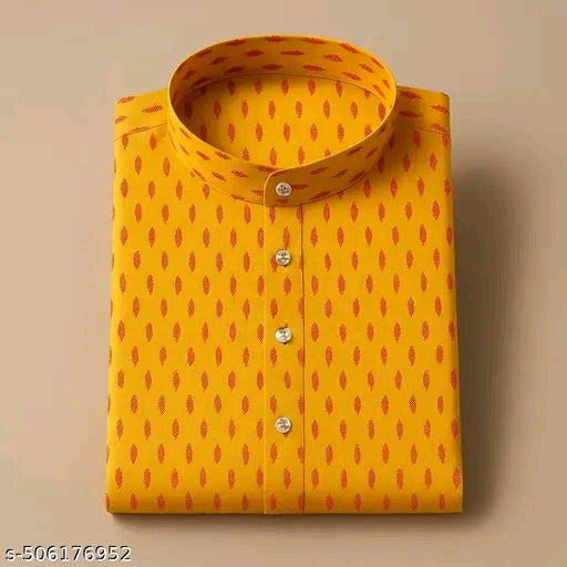 Men Printed Cotton Blend Kurta