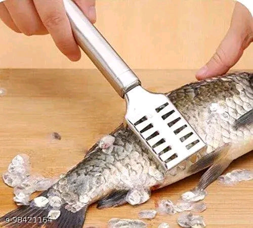 1PCS Staineless Steel Living Fish Scale Shaver Fish Scale Scraper for Fast Cleaning Fish Skin
