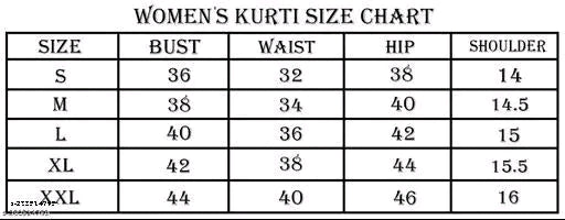 Polyster/Crepe fabric-Casual And Rasal 3/4 Length Sleeves SweetHeart Neck Stylish Kurti (45"Inches)